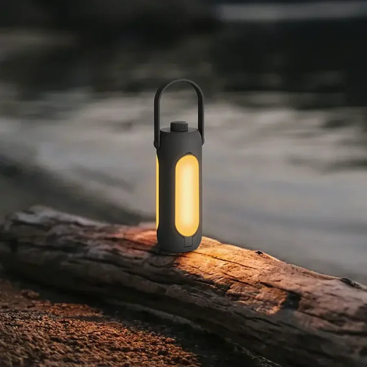 CampGlow - Bærbar genopladelig lanterne med SOS funktion og let design