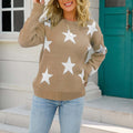 Celeste – Legesyg sweater med stjerneprint, rund halsudskæring og lange ærmer