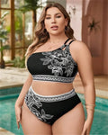 Genesis – Højtaljet bikini i to dele med blomsterprint og justerbar stroppe