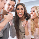 EchoTune – Bærbart Karaoke højttalersæt med LED lys og dobbelte trådløse mikrofoner