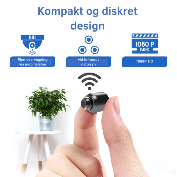 NanoWatch - Bærbart WiFi Kamera Med Lang Batterilevetid Og HD Optagelse