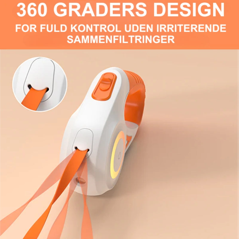 LumiLeash – LED hundesnor med indbygget lys og udtrækkeligt design