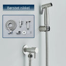 CleanSpray - Vægmonteret toiletbidetsprøjte med justerbart vandtryk for hygiejne