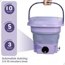 CleanNest - Bærbar minivaskemaskine med foldbart design og flere timerindstillinger