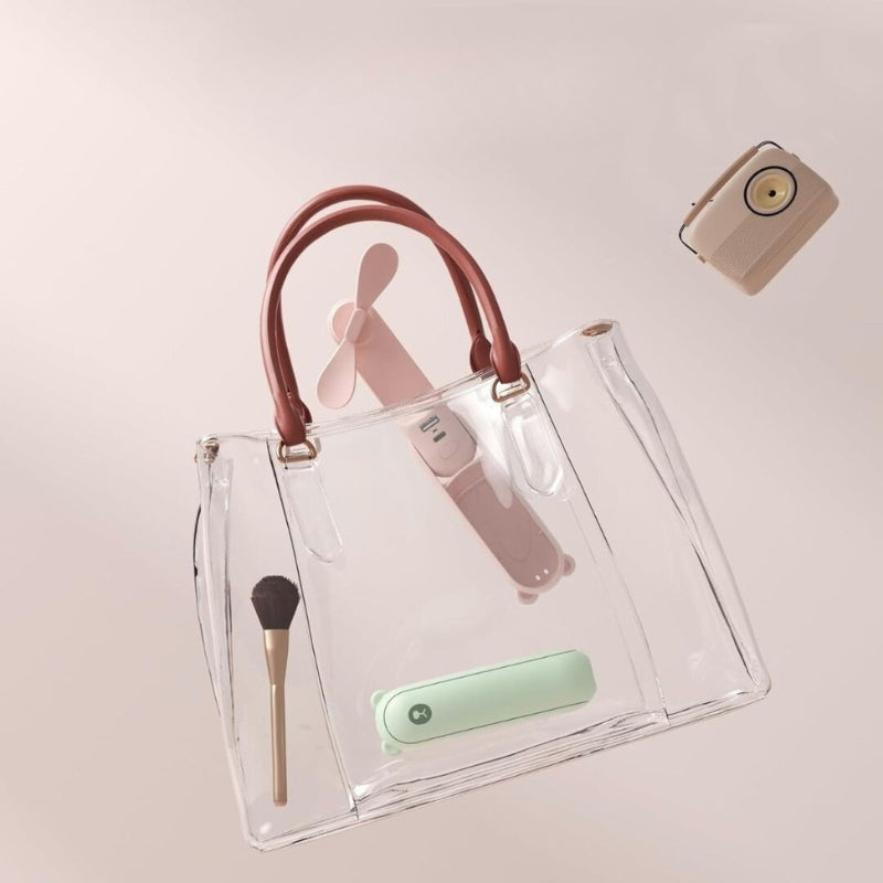 ChillVault - USB genopladelig mini blæser med lommelygte og powerbank