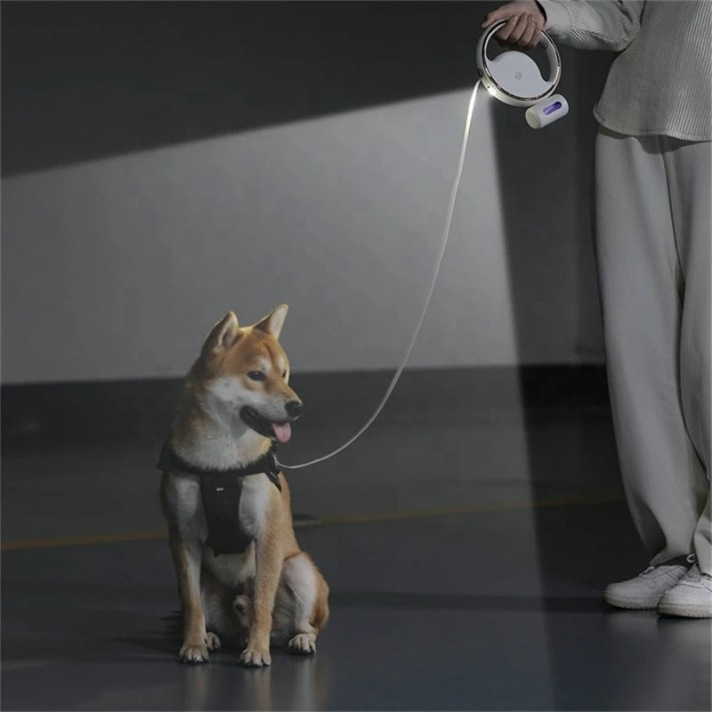 PawGuard - Automatisk hundesnor med LED lys og ergonomisk håndtag