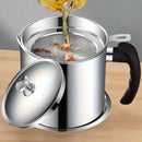 OilGuard – Rustfri Stålbeholder til Olie med Indbygget Si