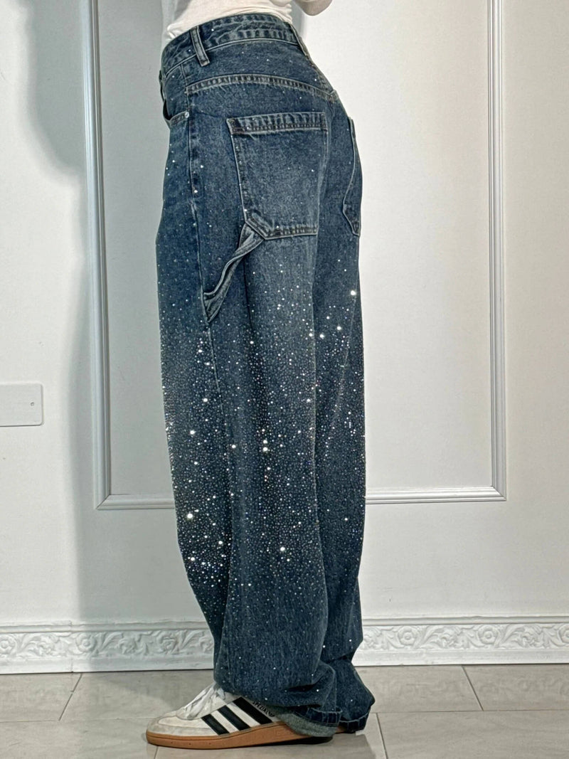 Christine - Casual Jeans med flere lommer og løstsiddende pasform