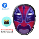 LumeMask – Genopladelig LED ansigtsmaske med mobilapp styring