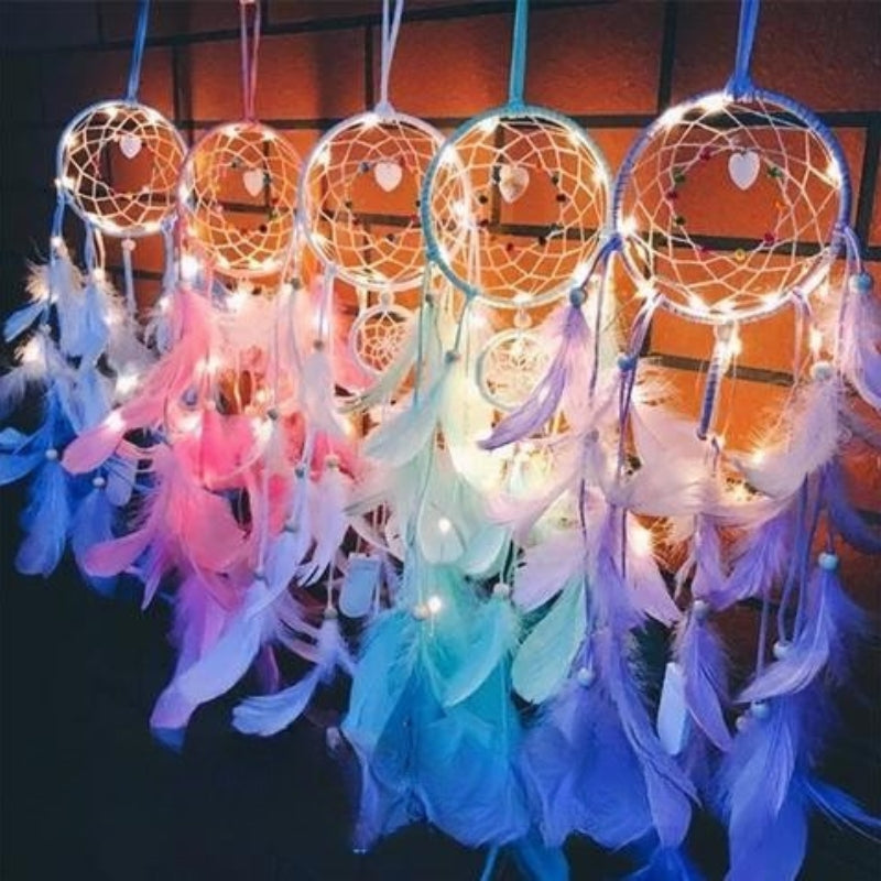 LumeDrøm – Dekorativ Drømmefanger med Blødt LED-Glow