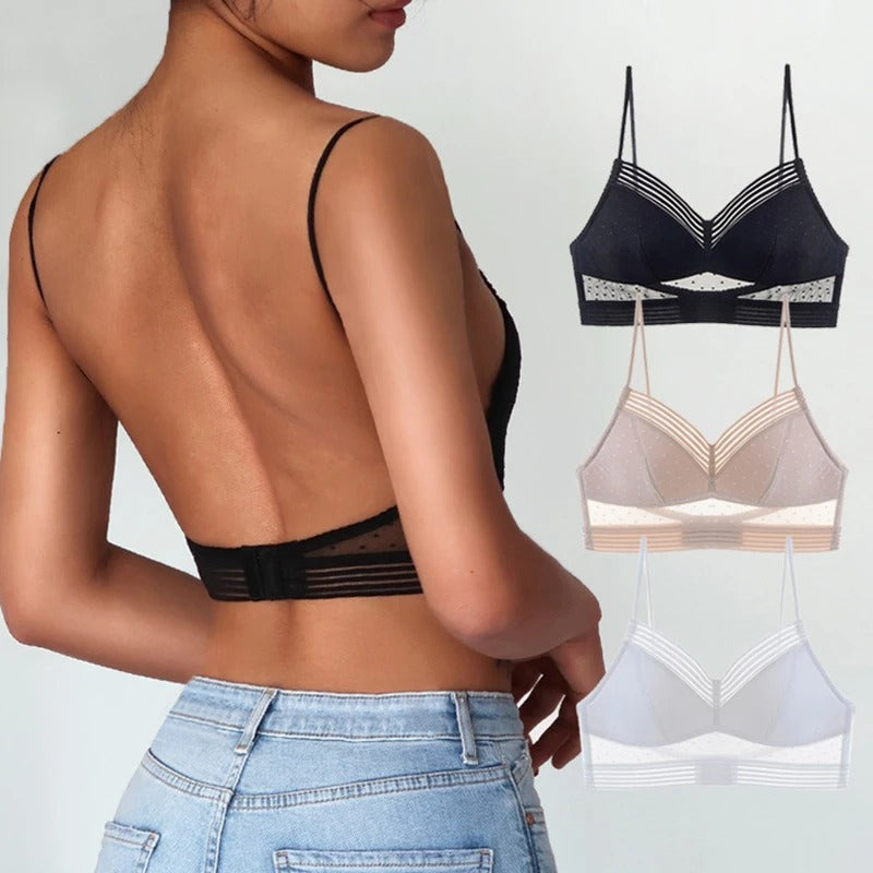 Liora - Bralette Push Up-bh Uden Bøjle Med Aben Ryg