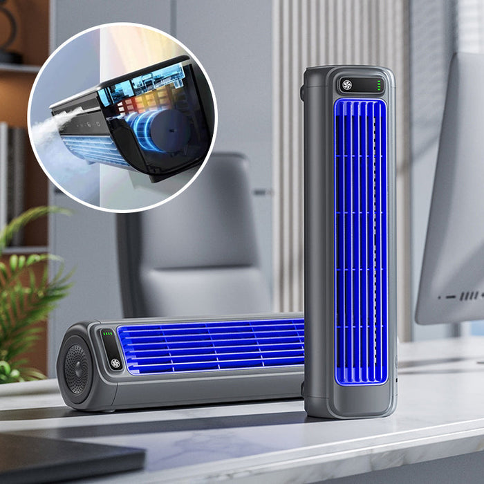 AeroNest – Trådløst genopladeligt klimaanlæg med kompakt ventilatordesign