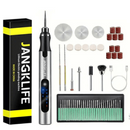 EngravePro – Præcisions elektrisk graveringsværktøjssæt med flere vedhæftede filer til gør-det-selv-projekter