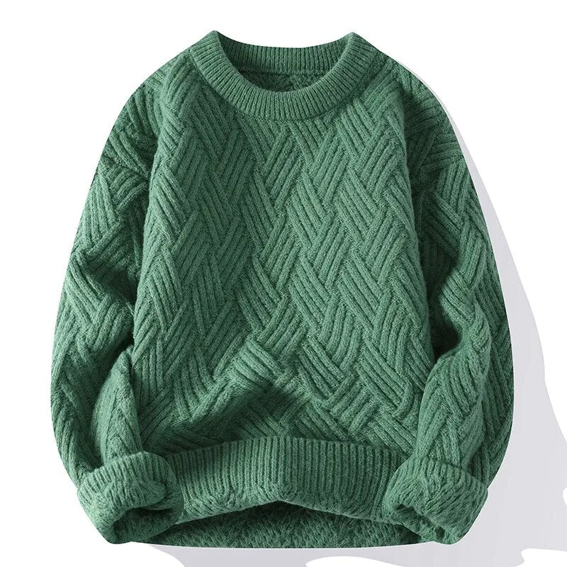 Emma – Oversized sweater med rund hals og ribkanter