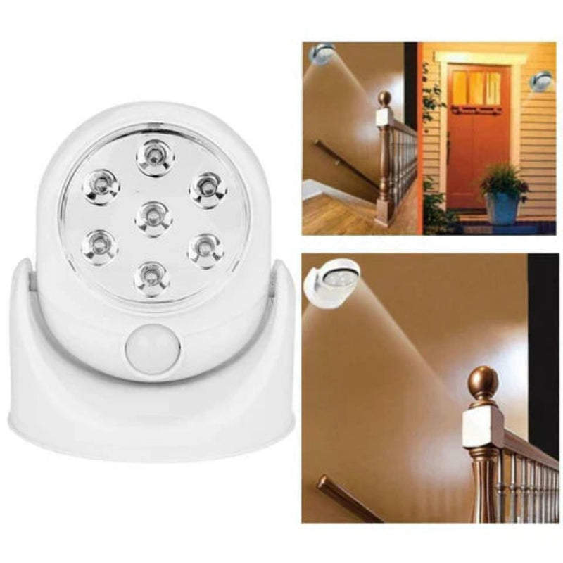 SecureBright – Smart LED-sikkerhedslampe med 360° bevægelsesdetektion og justerbar lysstyrke
