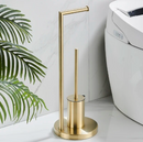 AstraBloom – Toiletpapirholder med integreret børste