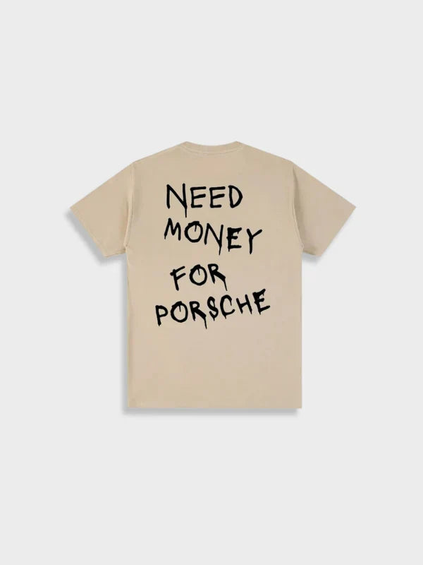 Zoe – Printet let T-shirt med rund hals og korte ærmer