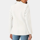 Stephanie – Enkeltradet blazer med skræddersyet pasform og lange ærmer