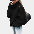 Olivia – Oversized sweater med høj hals og lange ærmer