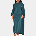 Graciela – Elegant maxikjole med flagrende silhuet og brede lange ærmer