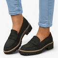 Nora – Afslappede slip-on loafers med afrundet tå design