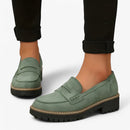 Nora – Afslappede slip-on loafers med afrundet tå design