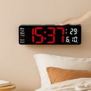 TimeGlow – LED Digital Vægur med Multifunktionelt Display og Fjernbetjening