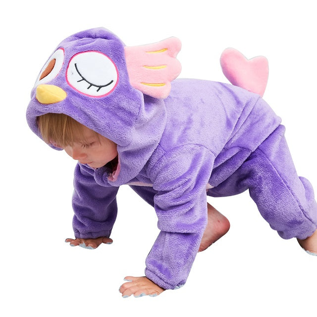DinoNest – Børne Dinosaurus Onesie Pyjamas med hætte og lynlåslukning