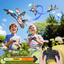 KidPlay – Fjernstyret flyvende jet med levende lys og 360° rotationsmuligheder