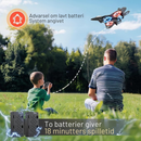 KidPlay – Fjernstyret flyvende jet med levende lys og 360° rotationsmuligheder
