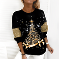 Luna – Hyggelig Sweatshirt til Kvinder med iøjnefaldende Design og Glitrende Detaljer
