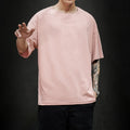 Benjamin – Oversized T skjorte med rund hals og korte ærmer