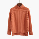 Ellen| Halv Rullekrave Pullover strikket sweater