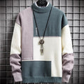 Thorne – Moderne sweater med rund hals og blokmønster