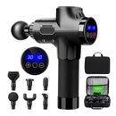 PowerNode - Digitalt display massagepistol med flere vedhæftede filer og genopladelig port