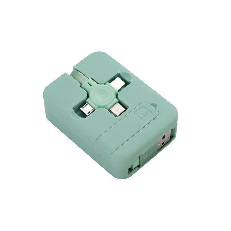 FlexCharge - 3 i 1 USB opladerkabel med kompakt og bærbart design