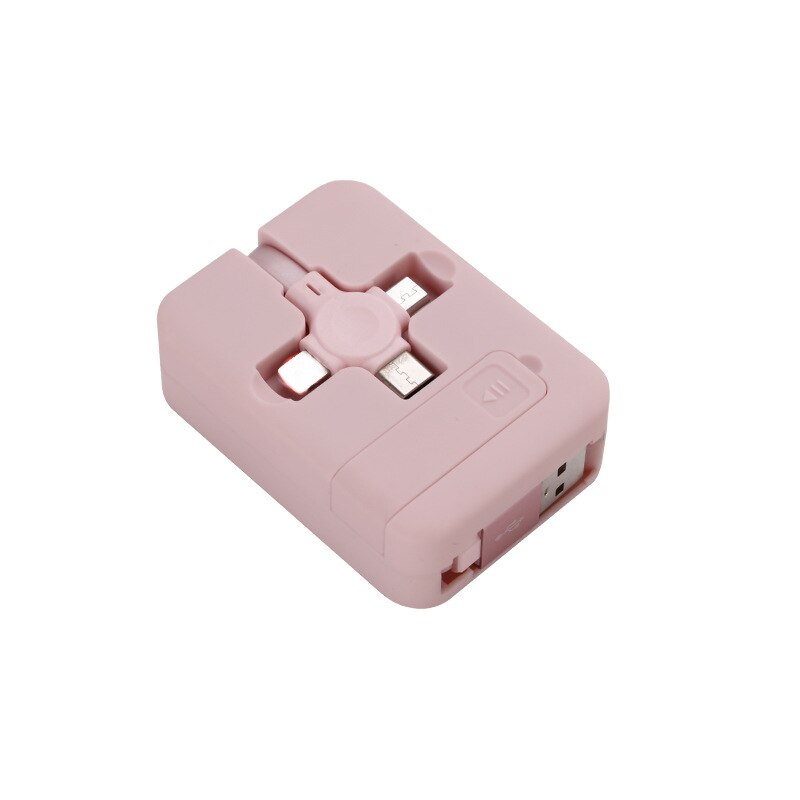 FlexCharge - 3 i 1 USB opladerkabel med kompakt og bærbart design