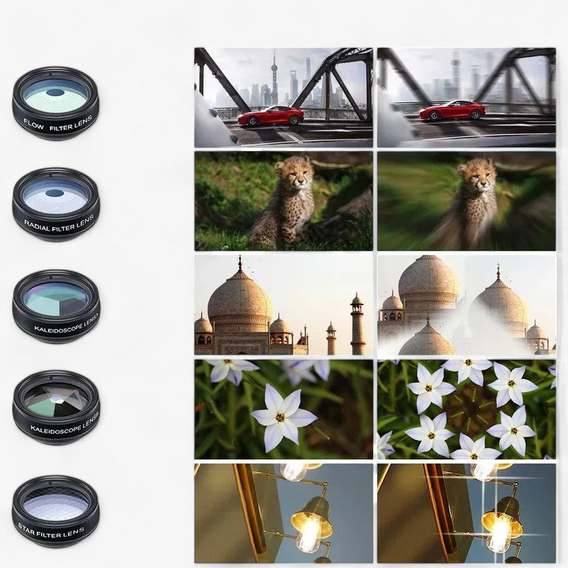 LensCraft – Mobil kameralinsekit med 10 effekter og universalklemme