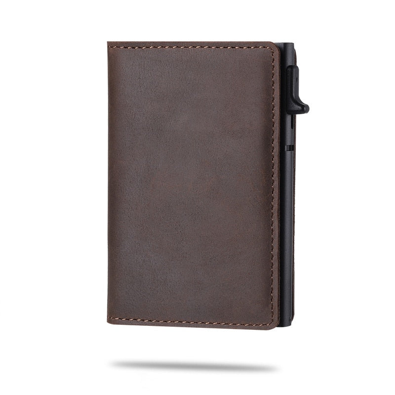 GripFold – Airtag slot slim wallet med kortorganiseringslayout