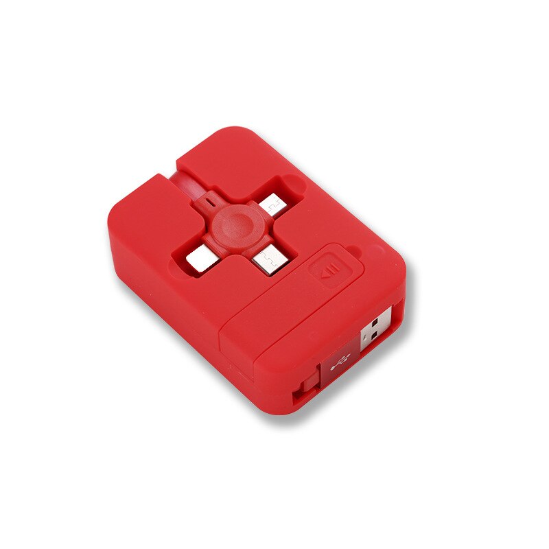 FlexCharge - 3 i 1 USB opladerkabel med kompakt og bærbart design