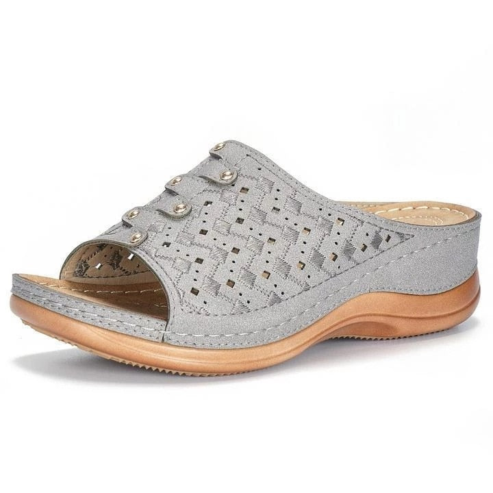Maya - Elegante sandaler med åben tå og kontureret sål