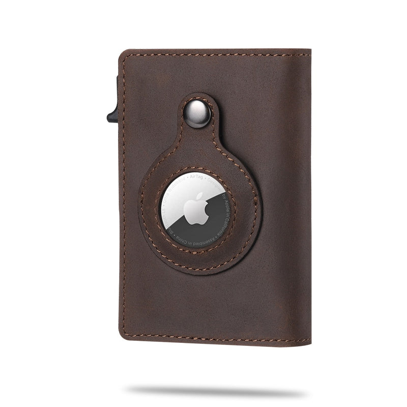 GripFold – Airtag slot slim wallet med kortorganiseringslayout