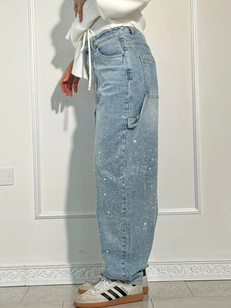 Christine - Casual Jeans med flere lommer og løstsiddende pasform