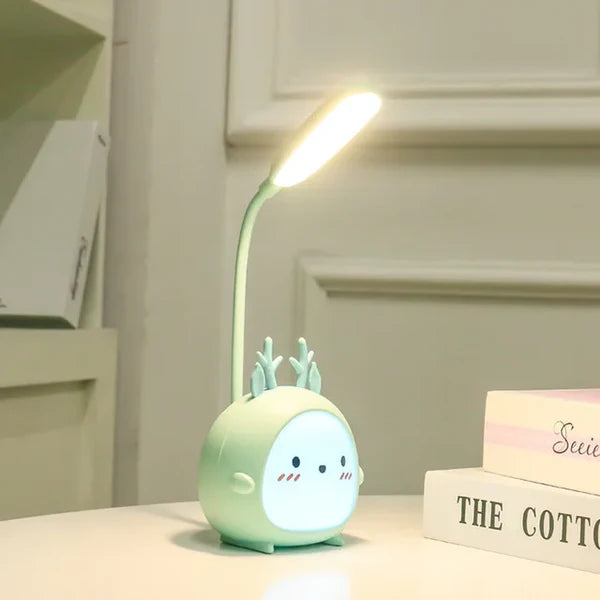 GlowPal – Justerbar bordlampe med USB port og øjenbeskyttelsesfunktion