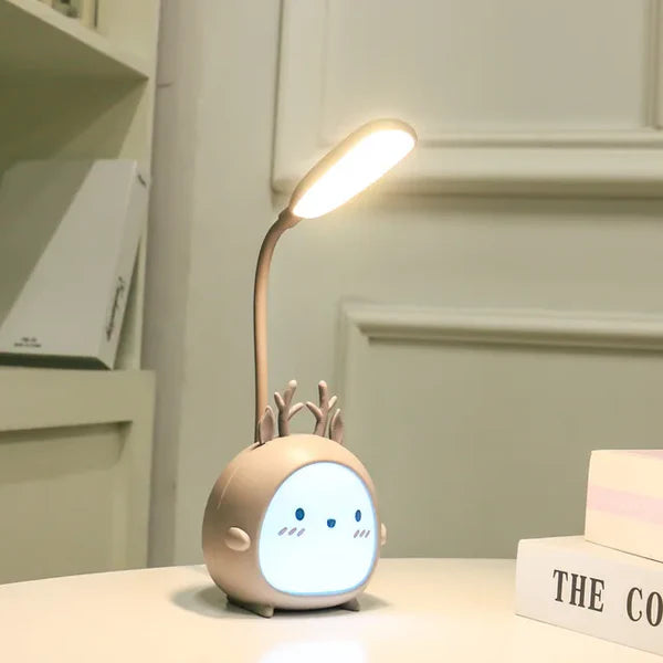 GlowPal – Justerbar bordlampe med USB port og øjenbeskyttelsesfunktion