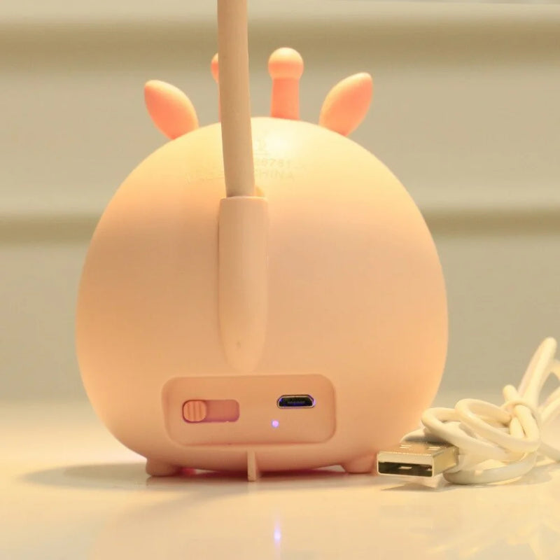GlowPal – Justerbar bordlampe med USB port og øjenbeskyttelsesfunktion