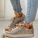 Lily - Trendy glitrende sneakers med polstret sål