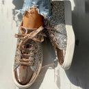 Lily - Trendy glitrende sneakers med polstret sål