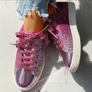 Lily - Trendy glitrende sneakers med polstret sål