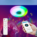 SonicGlow - Moderne loftslampe med indbygget bluetooth højttaler og justerbar belysning